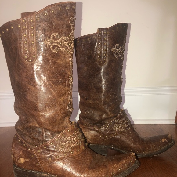 Old Gringo Leather Boots Size 8B - Picture 2 of 7